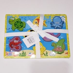 London Bridge Child Wooden Puzzle Colorful Sea Ocean Creatures Gift NWT